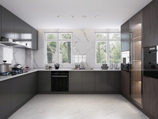 现代简约风格开放式厨房