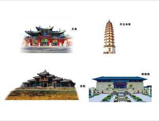 中式古建筑模型展示