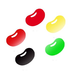 多彩豆子图案