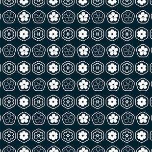 蓝白几何花纹图案背景