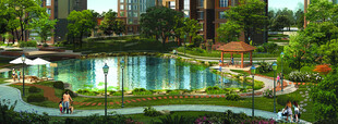 小区效果图