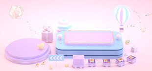 赛博舞台 科技展台 C4D 场