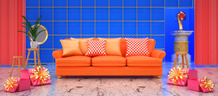 赛博舞台 科技展台 C4D 场