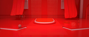 赛博舞台 科技展台 C4D 场