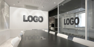 公司会议室LOGO样机展示