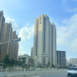 城市河畔高楼景观