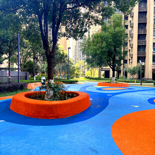 多彩儿童游乐区景观