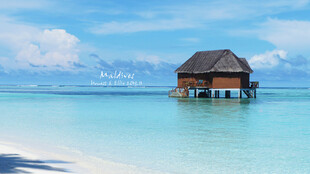 马尔代夫水上小屋美景