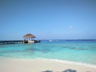 美丽海滨栈桥风景