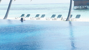 室内泳池 静谧的蓝色水域