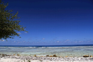 美丽海滩与蔚蓝大海