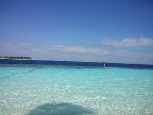 清澈海域的美丽海景