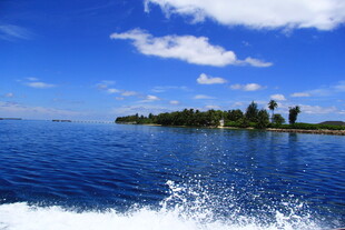 海上风光 远方岛屿景色