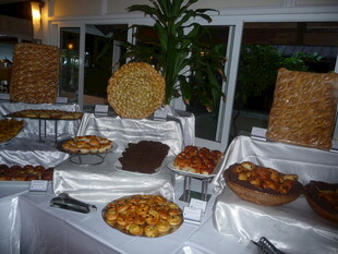 丰盛自助餐美食展示