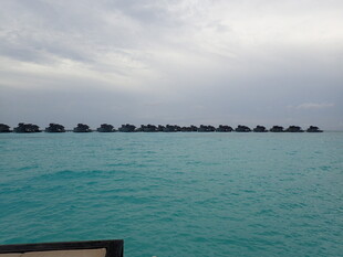 马尔代夫海景 水上屋风光