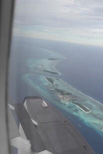 马尔代夫俯瞰美丽海岛风光