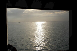 海上落日余晖美景