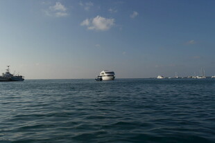 海上船只航行景象