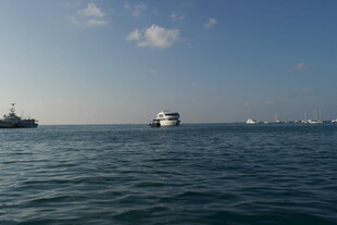 海上船只航行景象