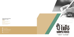 平面设计 作品集目录  极简风