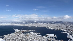 西欧雪景俯瞰