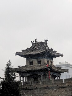 雪中西安古城