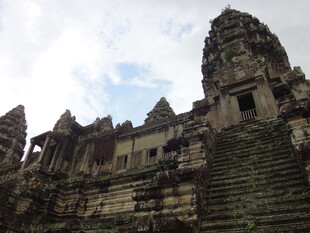 吴哥窟古老建筑景观