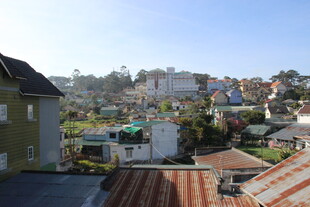 越南俯瞰多彩民居景观