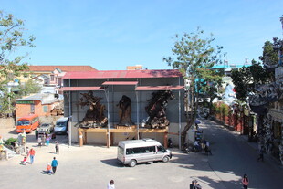 越南小镇街景日常景象