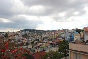 越南多彩山城俯瞰美景