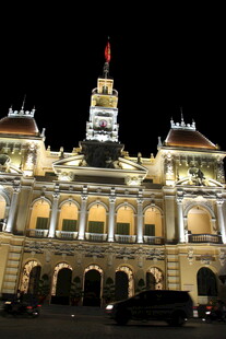 越南河内夜景之宏伟建筑