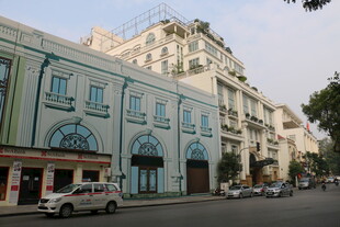 越南欧式风格街道建筑景观
