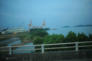 越南港口风光远眺