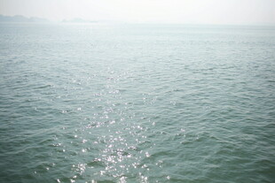 越南波光粼粼的广阔海面