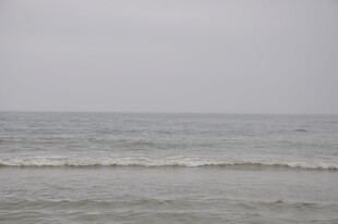 越南海边朦胧海景