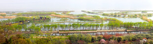 美丽田园风光俯瞰图