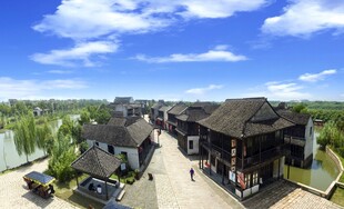 中式村落景观俯瞰