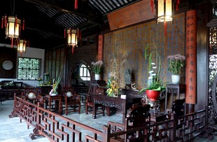 中式庭院雅致室内景观