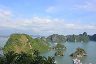 越南越南下龙湾美丽海景风光