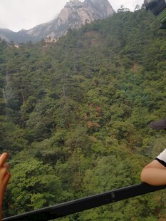 山景前的手臂