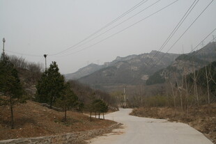 山间蜿蜒小路景色
