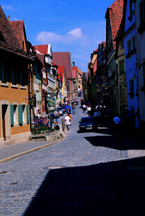 德国欧洲小镇街道风景