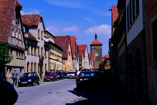 德国欧洲小镇街道风光