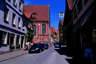 德国欧洲小镇街道风景