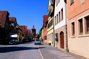 德国欧洲小镇街道风光