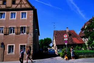 德国德国小镇街景 宁静美好