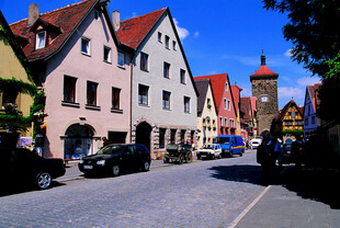 德国欧洲小镇街道风景