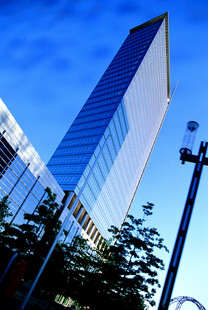 德国现代摩天大楼城市景观