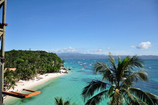 热带海岛美丽海滩风光