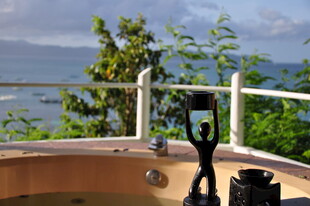 露台温泉赏景惬意时光